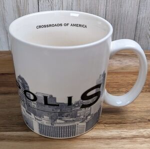 Vintage 18oz Starbucks Indianapolis Skyline Series 1 Barista Oversized Mug Cup